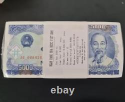 1000PCS Billet de banque de 5000 DOLLARS du Vietnam CURRENCY VND 5000 Dong vietnamien 1991 UNC