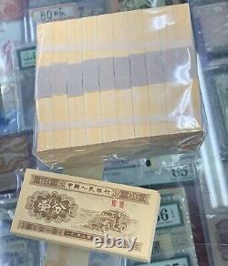 1000 PCS 1953 année Chine 3e édition 1 Fen BILLET DE BANQUE MONNAIE UNC Bundleargent