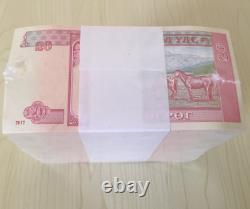 1000pcs 2017 Mongolie 20 Tugrik Banknote Monnaie Unc Bundle