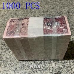 1000pcs Chine 5 Jiao Rmb Quatrième Série Monnaie Banque 1980 Unc Bundle Continu