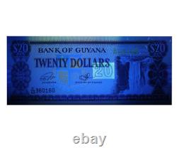 1000pcs Guyana 20 Dollars Banques Monnaie 2016 Unc P-30