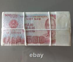 1000pcs Vietnam 500 Dollars Banques Monnaie Vnd 500 Vietnamien Dong 1988 Unc