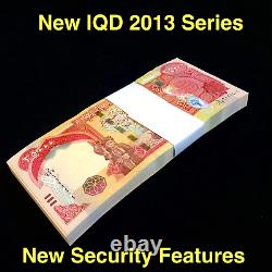 100 000 Monnaie Iraquienne (iqd) 2013 25000 Dinar Irakien (2013) X 4 Pcs Unc Coa