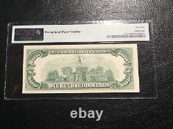 100.00 1950-d Frnote Petite Monnaie Fr2161 Pmg 64 Unc. Epq Blanc Et Lumineux