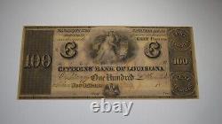 100 $ 18 Nouvelle-Orléans Louisiane Monnaie Obsolète Billet de Banque Reste UNC