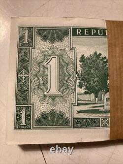 (100) Pack de banques Paraguay 1 Guarani 1952 Billets de banque Monde Papier Monnaie UNC Devise