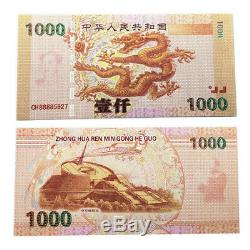 100 Pièces De Billets De Banque De Test Du Dragon Géant De Chine / Papier-monnaie / Monnaie / Unc / Aaa