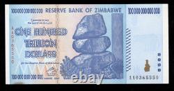 100 Trillion Dollars de monnaie. Zimbabwe. CRISP UNC. 2008. P-91 (550-410)