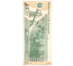 100 X Venezuela 500 bolivars numériques 2025 UNC + COA lot de monnaie authentique