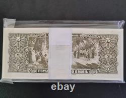 100 billets brésiliens de 5 cruzeiros UNC 1962-1964