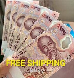 100 billets de banque de 50 000 dollars du Vietnam, monnaie VND 50 000, dong vietnamien, non circulés.