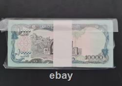 100 pièces de billets de banque afghans de 10000 Afghanis DOLLARS MONNAIE UNC 1993