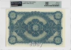 100 roupies de l'Inde P-S266 État de Hyderabad RARE UNC PMG 65 EPQ Note de devise indienne