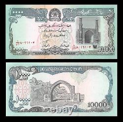 100 x 10000 (10,000) liasses afghanes de 1993 P-63, monnaie UNC