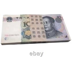 100pcs Chine 10 Yuan Rmb Banknote Currence 1999 Unc Bundle Continu