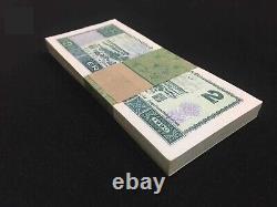 100pcs Chine 2 Yuan Rmb Quatrième Série Monnaie Banque 1990 Unc Bundle Continu