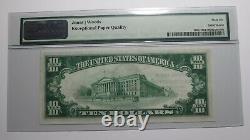10 1929 Easthampton Massachusetts Monnaie Nationale Note Bill Unc66epq Pmg