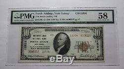 10 $ 1929 Perth Amboy New Jersey Nj Banque Nationale Monnaie Note Bill # 12524 Unc58
