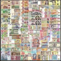10 Jeux X 100 Pcs 35 Pays Différents Billets De Banque Du Monde Monnaie Authentique Unc