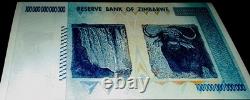 10 x Zimbabwe 100 Trillions de Dollars 2008 AA P-91 Billet de Banque Neuf UNC Monnaie Zim COA