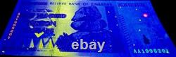 10 x Zimbabwe 100 Trillions de Dollars 2008 AA P-91 Billet de Banque Neuf UNC Monnaie Zim COA