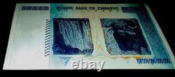 10 x Zimbabwe 100 Trillions de Dollars 2008 AA P-91 Billet de Banque Neuf UNC Monnaie Zim COA