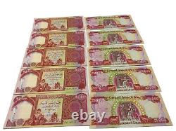10x25 000 Billets De Banque Dinars Irakiens Iqd 250 000 Rag Unc Monnaie Du Monde