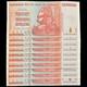 10x Zimbabwe 20 Trillions De Dollars Billet D'argent Unc Monnaie Hyperinflation