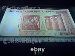 10x Zimbabwe 20 Trillions de Dollars Billet d'Argent UNC Monnaie Hyperinflation
