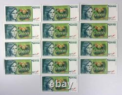 13 Yougoslavie 50000 Dinars 1988 Billet de banque Monnaie papier mondiale UNC avec bonus