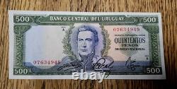 14pc Uruguay 500 PESOS P-48 1967 Artigas Gem UNC Monnaie Mondiale Sans Imprimerie