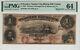 1857 $1 Western Exchange Omaha Nebraska Obsolète Monnaie Pmg Unc 64 Reste