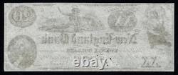 1857 billet de banque rare de 20 $ émis par la New England Bank, ME, GEM UNC, billet de banque cassé