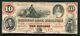 1860 10 $ Farmers Bank Of Kentucky Frankfort, Ky Obsolète Monnaie Remarque Unc