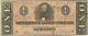 1864 $ 1 Confédéré Guerre Civile Monnaie Clay Clement Crisp Super Xf / Unc Note