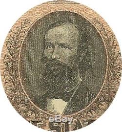 1864 $ 1 Confédéré Guerre Civile Monnaie Clay Clement Crisp Super Xf / Unc Note