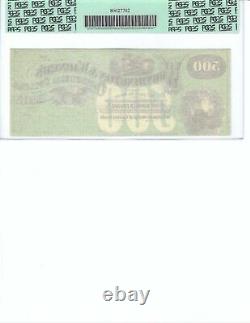 186 $500 Billet de Reste Concorde, New Hampshire PCGS 63 Nouveau UNC PPQ