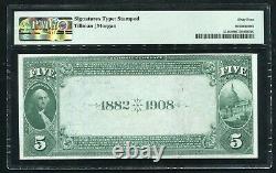 1882 5 $ Db Le Premier Nb De Webster, Ma Monnaie Nationale Ch. # 2312 Pmg Unc-64