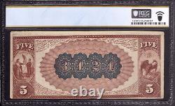 1882 Bb 5 $ Première Monnaie Du Billet National Oneill Nebraska Pcgs B À Propos De Unc 55