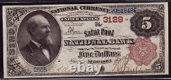 1882 Bb 5 $ Saint Paul Nebraska Billets Nationaux Devise Pcgs B Choix Unc 63