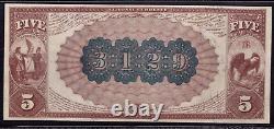 1882 Bb 5 $ Saint Paul Nebraska Billets Nationaux Devise Pcgs B Choix Unc 63