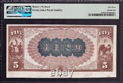 1882 Bb 5 $ St Paul Monnaie Du Billet National Nebraska Pmg Choix Unc 64 Epq