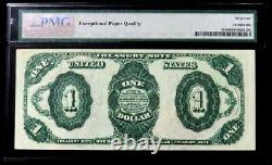1891 Us $1 Treasury Note Fr 351 Currency Pmg Choice Unc 64 Epq