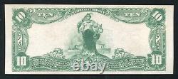 1902 10 $ Le Mellon Nb De Pittsburgh, Pa Monnaie Nationale Ch. #6301 Gemmunc