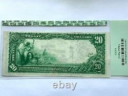1902 20 $ 1ère Banque Nationale Bristol, Tennessee Pcgs 63 Choix Nouvelle Monnaie Unc