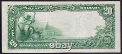 1902 20 $ Premier Billet National Monnaie Albion Nebraska Pmg Choix Unc 63 Epq