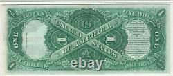 1917 $1 Legal Tender Red Seal Note Devise Fr. 36 Pmg Choice Unc 64 (005a)