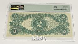 1917 2 $ Fr# 57 Billet de banque légal PMG Choix UNC 63 Teehee-Burke US