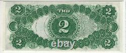 1917 $2 Legal Tender Red Seal Note Devise Fr. 60 Pmg Choix Unc 63 Epq (584a)