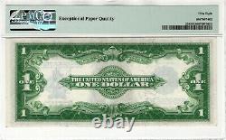 1923 $1 Argent Certificat Note Devise Fr. 238 Woods/white Pmg À Propos De Unc 58 Epq